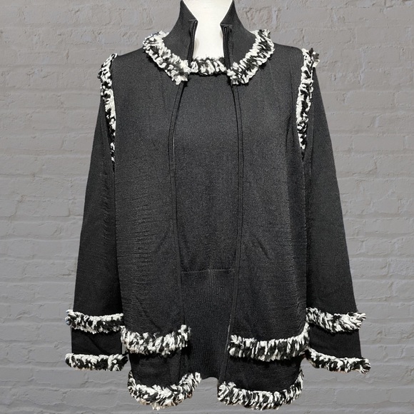 Elana by Tanner Viscose 2-Piece Cute Tank & Sweater! Size 14 - Picture 1 of 8